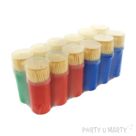 wykalaczki w opakowaniu 140 szt x 12 op mix