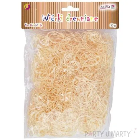 wypelniacz wiorki drewniane naturalne drobne aliga 30g
