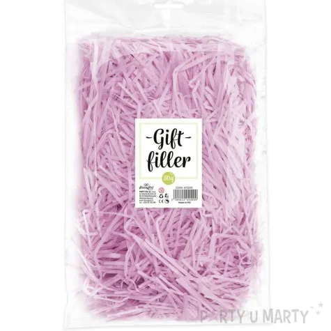 wypelniacz wiorki papierowe liliowy partypal 50g