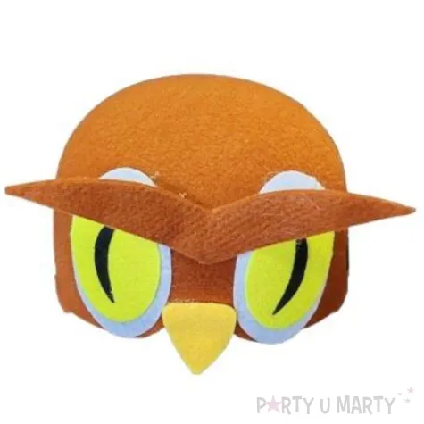 xx 1 czapka sowa dzd24019 filcowa lesne zwierzeta