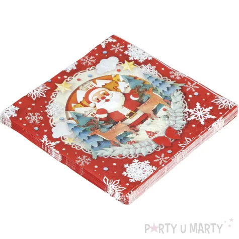 xx 20 santa napkins 16 5x16 5 cm