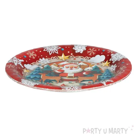 xx 6 santa plates 23 cm
