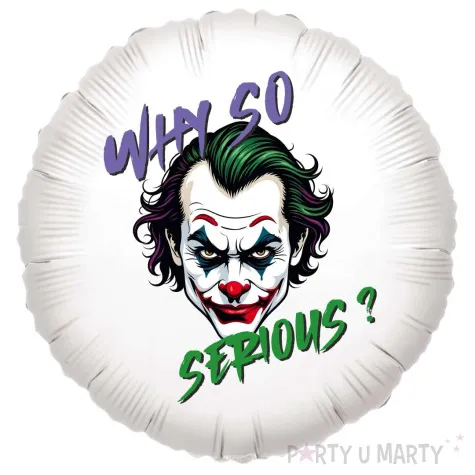 xx balon bialy joker why so serious