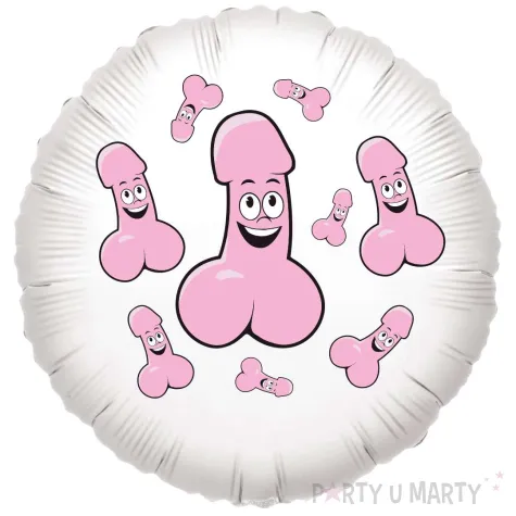 xx balon bialy peniski