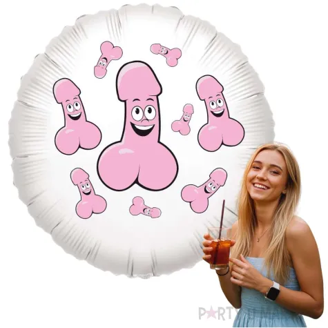 xx balon bialy peniski