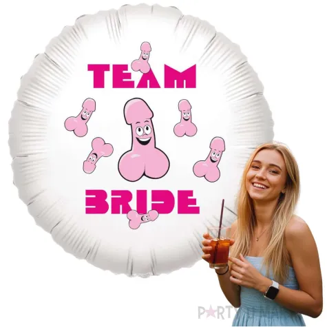 xx balon bialy peniski team bride