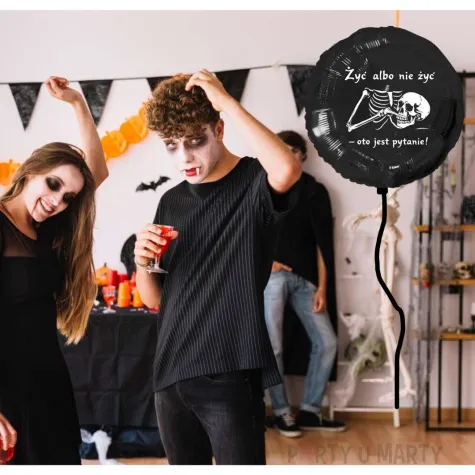 xx balon czarny halloween zyc albo nie zyc