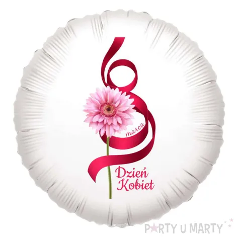xx balon dzien kobiet gerbery