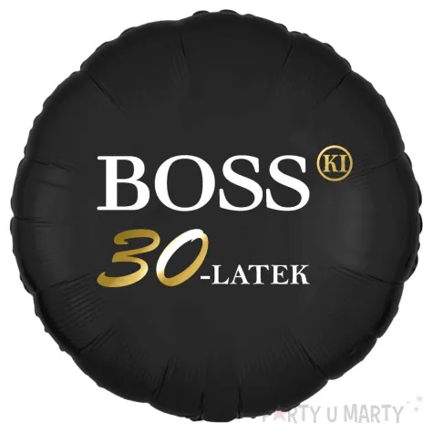 xx balon fol bosski 30 latek czarny