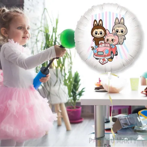 xx balon fol labubu z autkiem