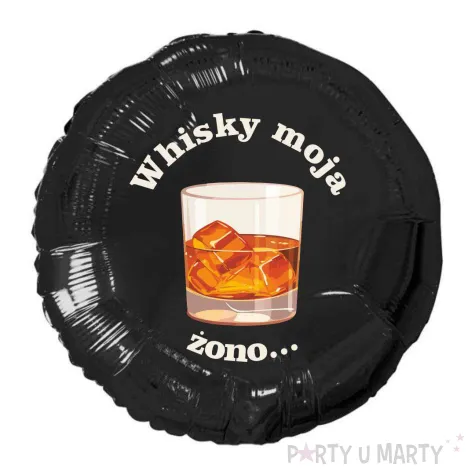 xx balon fol zloty szklanka whisky
