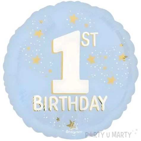 xx balon foliowy 18 cir little mister wonderful 1st bday