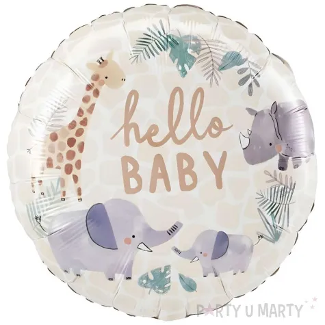 xx balon foliowy 18 cir soft jungle baby