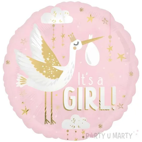 xx balon foliowy 18 cir special delivery baby girl