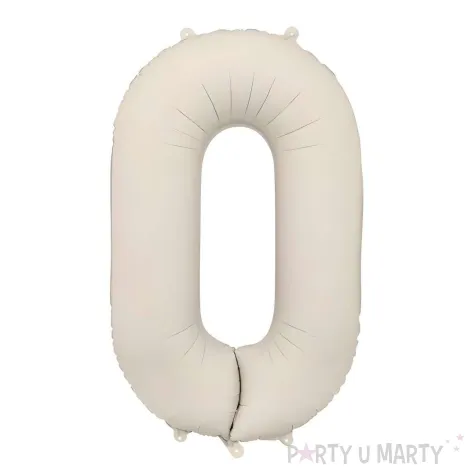 xx balon foliowy cyfra 0 86cm jasny bez