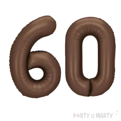 xx balon foliowy cyfra 0 86cm mocca