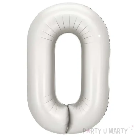 xx balon foliowy cyfra 0 86cm srebrny