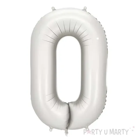 xx balon foliowy cyfra 0 86cm srebrny