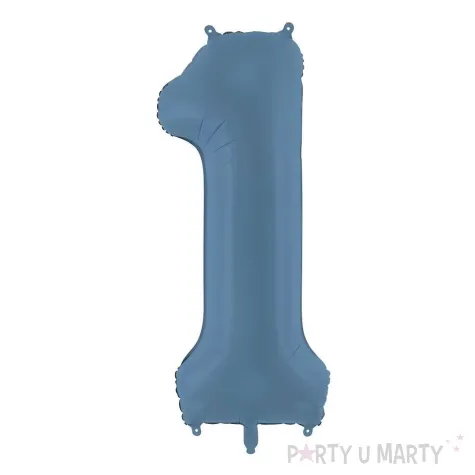 xx balon foliowy cyfra 1 86cm granat