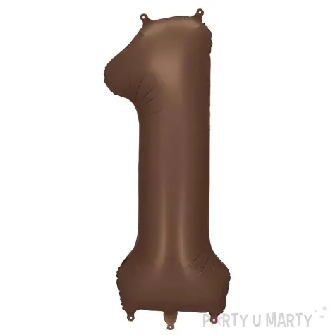 xx balon foliowy cyfra 1 86cm mocca