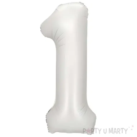 xx balon foliowy cyfra 1 86cm srebrny