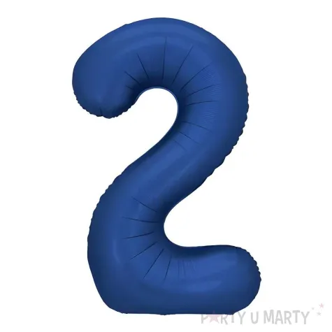 xx balon foliowy cyfra 2 86cm granat
