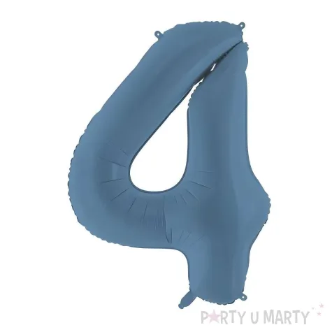 xx balon foliowy cyfra 4 86cm granat