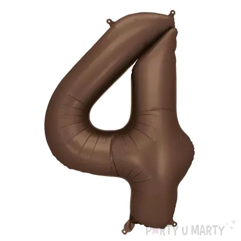 xx balon foliowy cyfra 4 86cm mocca