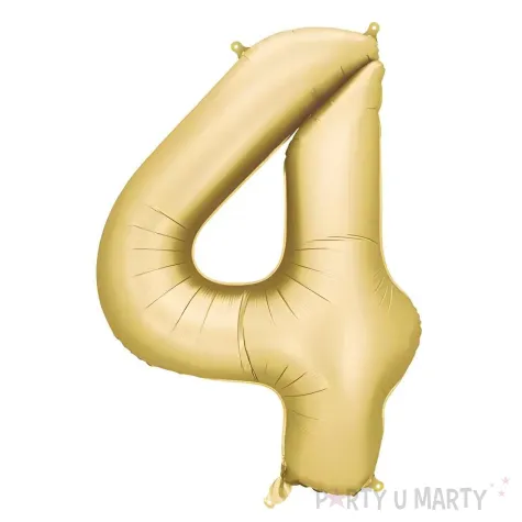 xx balon foliowy cyfra 4 86cm zloty