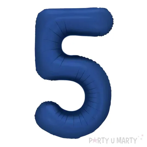 xx balon foliowy cyfra 5 86cm granat