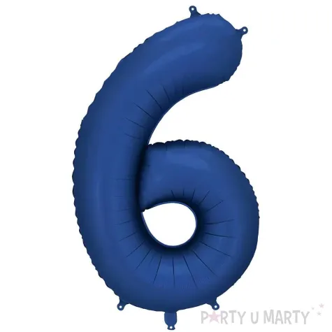 xx balon foliowy cyfra 6 86cm granat