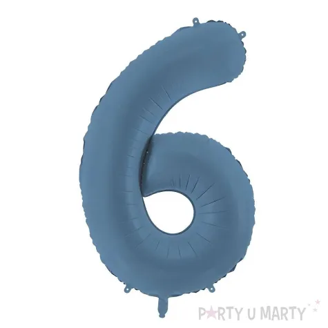 xx balon foliowy cyfra 6 86cm granat