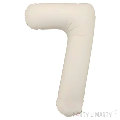 xx balon foliowy cyfra 7 86cm jasny bez