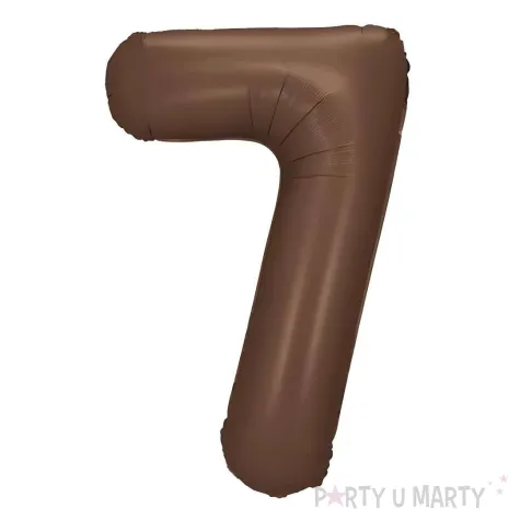 xx balon foliowy cyfra 7 86cm mocca