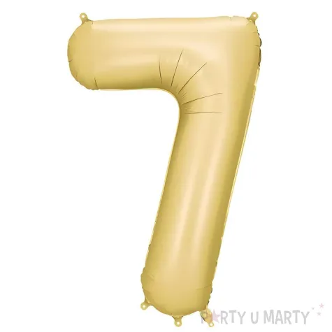 xx balon foliowy cyfra 7 86cm zloty
