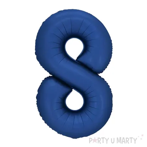 xx balon foliowy cyfra 8 86cm granat