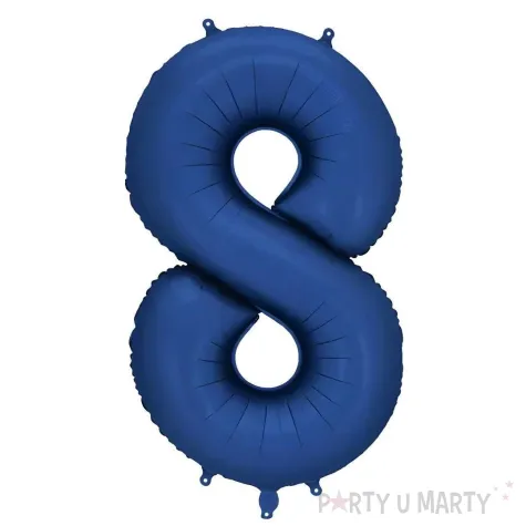 xx balon foliowy cyfra 8 86cm granat