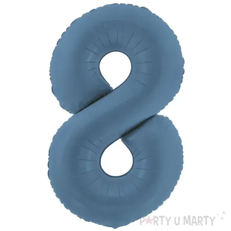 xx balon foliowy cyfra 8 86cm granat