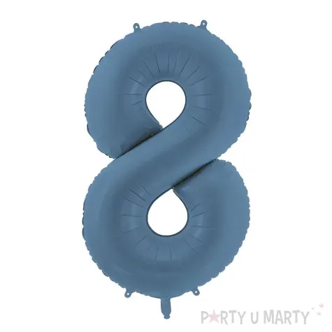 xx balon foliowy cyfra 8 86cm granat