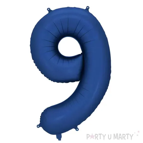 xx balon foliowy cyfra 9 86cm granat