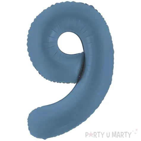 xx balon foliowy cyfra 9 86cm granat