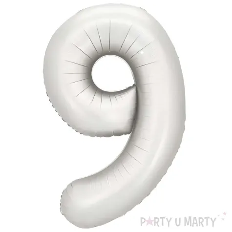 xx balon foliowy cyfra 9 86cm srebrny