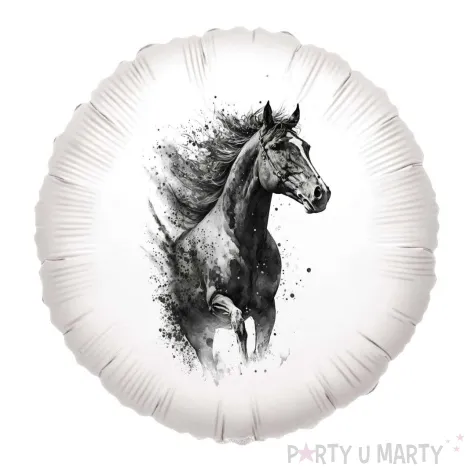 xx balon foliowy czarny kon