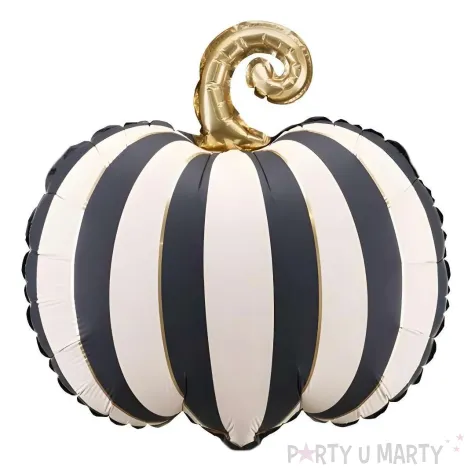 xx balon foliowy dynia w paski 39x38 cm mix
