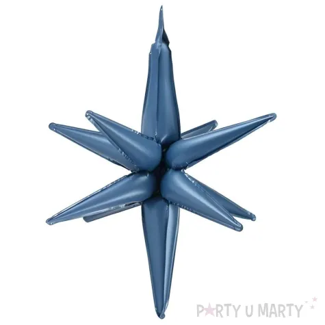 xx balon foliowy gwiazda 3d 105cm granat