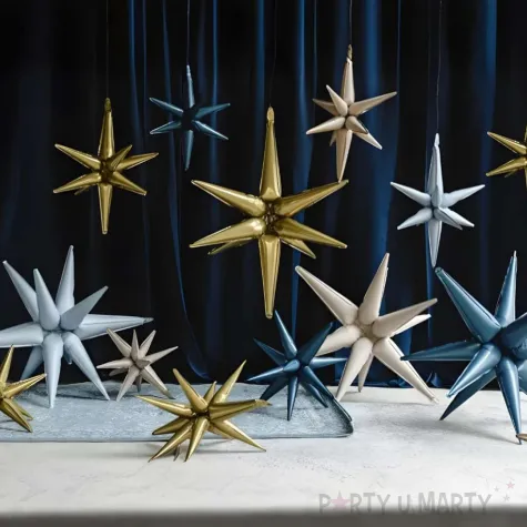 xx balon foliowy gwiazda 3d 70cm bez