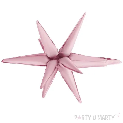 xx balon foliowy gwiazda 3d 70cm jasny rozowy