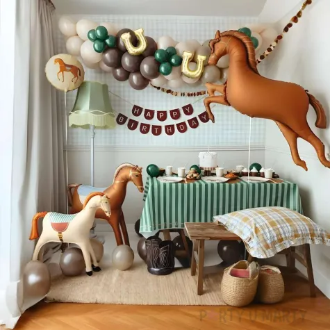 xx balon foliowy kon 125x100cm mix