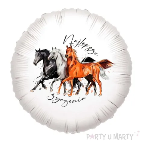 xx balon foliowy konie najlepsze zyczenia