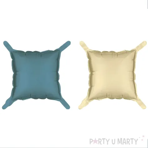 xx balon foliowy kurtyna dwustronna kwadrat bezowo granatowy 35 x 35 cm 1 op 4 szt